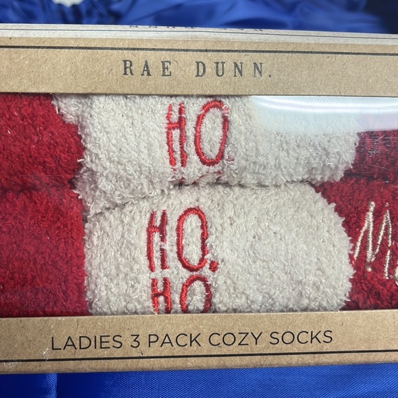Rae Dunn cozy Socks Crew Santa hohoho be merry NEW BNIP Christmas - Picture 6 of 11
